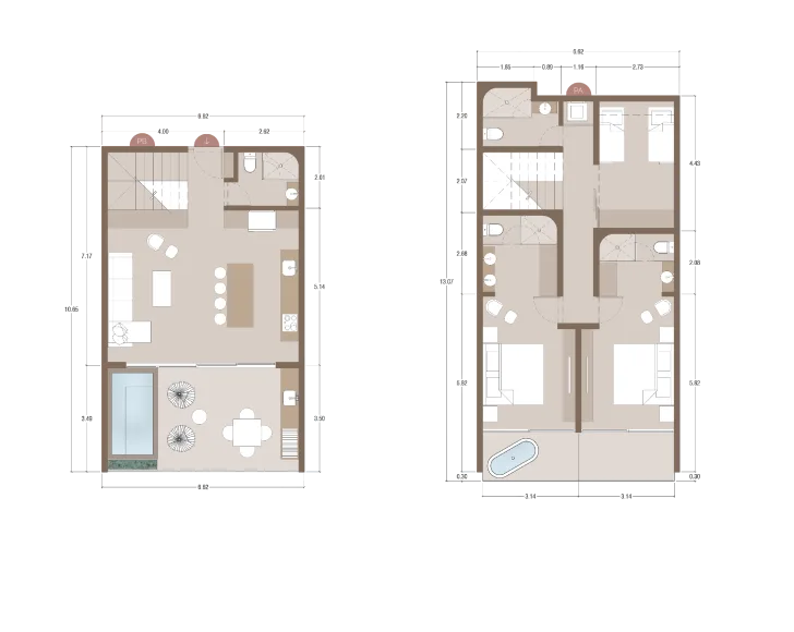 Floorplan modelo 151 m2