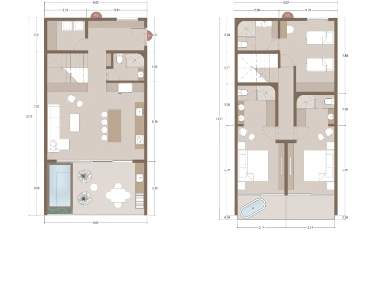 Floorplan modelo 169 m2